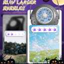 Bubble Machine - Halloween Bubble Maker for Kids with Big Bubbles Design, Multi-Color LED Light, 20oz CapacityUSB-C Rechargeable - Outdoor Toys for Toddlers Ages 3+ Boys Girls Party Birthday Gift