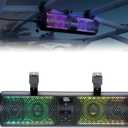 KEMIMOTO UTV Sound Bar 18 Inch SXS Speaker RGB Wireless Control Bluetooth Compatible with 2X Tweeter and 2X Subwoofer Compatible with Polaris Can am Talon CForce, for 1.56"- 2.25" Roll Cage