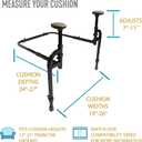Stander Heavy Duty EZ Stand-N-Go, Bariatric Chair Lift Assist for Elderly, Grab Bar Standing Handle for Seniors, Daily Living Mobility Aid