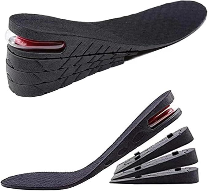 Height Increase Insoles 4Layer Air up Shoe Lifts Elevator Shoes Insole 2.95inches(7.5 cm) Heels Lift Inserts for Men and Women