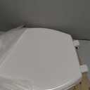 BEMIS 7800TDG Commercial Closed Front Plastic Toilet Seat, Heavy Duty Industrial Seat with Lid, Secure Installation for Long Lasting Hospitality Use, Elongated, White