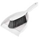 Small Hand Broom and Dustpan Set, Mini Dustpan and Brush Set, Handheld Dust Pan, White