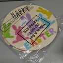 3 Pcs Happy Easter Door Hanger Decoration Easter Rabbit Wooden Door Sign Bunny Welcome Wreath for Front Decor for Farmhouse Home Living Room Decor, 11.8 x 11.8 Inch