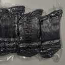 3 x AugRing Women Crew Socks Casual Athletic Gym Running Cozy Cotton Calf Socks For Women 3-6 Pack Size 5-11 (Black)