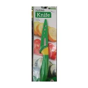 Paring Knife with Sheath Cover, 3.5-Inch Stainless Steel Blade, Green