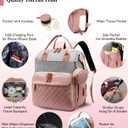 Diaper Bag Backpack with Changing Station, Waterproof Large Capacity, Baby Bag for Mom & Dad, 18 Pockets+USB Port, Foldable Changing Pad, Travel Backpack for Newborn Essentials, Baby Gift, 13"l X 8"w X 16.5"h