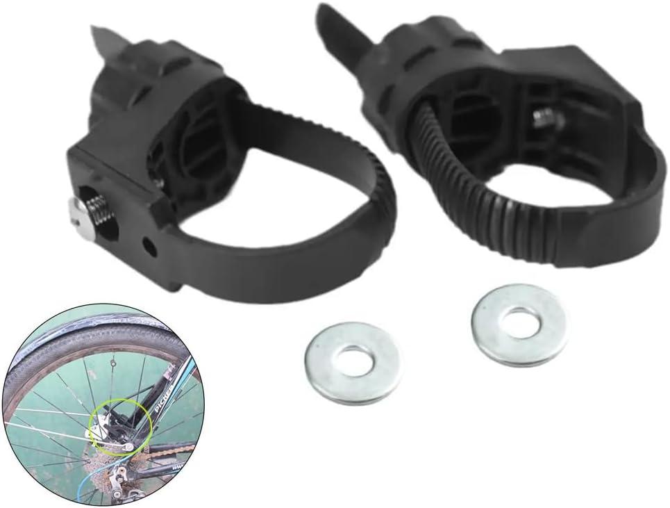 2 Pack Full Bike Fenders Mount Side Wire Screw Mounting Fork Bracket Adapter for Bicycle Full Coverage Mudguard Fender Installation Front Rear Mud Guard Flap Cycling Repair Parts