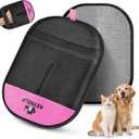 Pet Hair Removal Glove for Dogs & Cats, Newly Upgraded Reusable Electrostatic Pet Hair Glove, Magic Brush Pet Hair Remover Tool for Clothing, Couch, Carpet, Pink