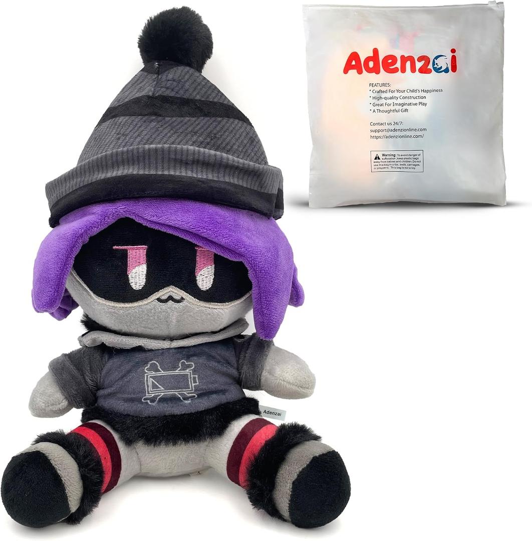 Plush v Toys Plush Doll Cartoon for Fans, Stuffed Doll Gifts Kids Choice Birthday Presents for Kids (Uzi) Cute Halloween Plush Toy