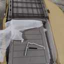 YITAHOME Outdoor Storage Box with Cushion, 120 Gallon Waterproof Deck Box for Garden Tools, Patio Cushions, and Pool Accessories, Lockable, Easy Assembly, Versatile Bench or Table (Light Brown)