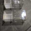 Bathroom Drawer Organizer Stackable Storage Drawers Clear Plastic Storage Bins Medicine Cabinet Organizer Makeup Organizers w Removable Divider Home Workspace Office Desktop Vanity Gift Idea 3Pack