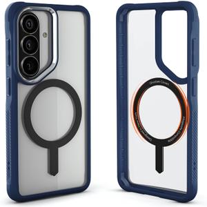 Ghostek Covert Clear S26 Case MagSafe Compatible with Magnetic Ring, Slim Thin Shockproof Phone Cover Designed for 2026 Samsung Galaxy S26 (6.3") (Blue Matte)