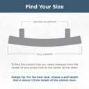 3 x Franklin Brass (1-Pack)  Matte Black Cabinet Handles, 4 Inch Hole Center, Pulls for Drawers, Kitchen Cabinet Door, Dressers | Lombard