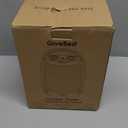 GiveBest Portable Electric Space Heater with Thermostat, 1500W/750W Safe and Quiet Ceramic Heater Fan, Heat Up 200 Square Feet for Office Room Desk Indoor Use, Silver