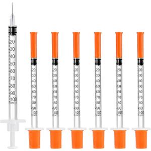 Pack of 100 Syringes U-100 31G 5/16" (8mm) 1ml/cc, Disposable Syringe, Lab Supplies, Individual Packed
