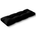 Indoor/Outdoor Bench Cushion, Waterproof Patio Bench Seat Cushion with Non-Slip Bottom, Tufted Bench Cushions for Indoor/Outdoor Furniture, 42x16x4 inch, Black
