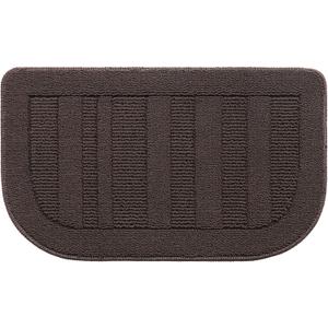 BEQHAUSE 30x18 Inch Kitchen Rug Mat Durable Kitchen Rugs Non-Slip Washable Absorbent Kitchen Mats for Floor Dirt-Resistant Semicircular Kitchen Mat (Brown)