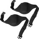 Frienda 2 Pieces Mic Belt Pack Fitness Instructor Microphone Pouch Carrier Holder Adjustable Waist Bag Neoprene Sweat Absorbent Belt for Theater, Speakers Classic Black