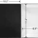MUDOR Sheet Music Folder for Sheet Music Page 8.5X 11 Inches, Sheet Music Holder Allow Annotations, Eliminate Glare, 60 Pages Spiral Sheet Music Binder Organizer, Sheet Music Storage (Black)