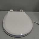 BEMIS 500EC 390 Toilet Seat with Easy Clean & Change Hinges, 1 Pack Round, Cotton White