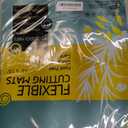 Nicole Home Collection Flexible Cutting Mats Set of 3 - BPA-Free Plastic Color-Coded Kitchen Chopping Boards, 12"x15", Durable Non-Slip Mats for Meat, Veggies, Fruits