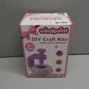 windpaint Toys for Girls 3 4 5 6 7 8 9 10 Years Old, DIY Craft Kits for Kids, Fabric Flower Bouquets for Girls Gifts, Educational Learning Detective Toys for Toddler Kids,Birthdays Gifts (Purple) (Pink)