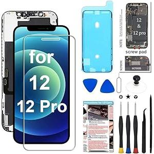 Fixerman For iPhone 12/ 12 Pro Screen Replacement Kit 6.1 inch 3D Touch LCD Screen Display Digitizer Frame Assembly