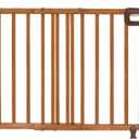 Ingenuity The Stairway 48W Series, 30'-48' Wide, 32" Tall, Baby Gate for Stairs with Door, Wood Safety Gate for Doorways and Stairways - Oak Wood