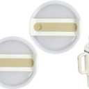 40oz Tumbler Lids Replacement for Stanley Cup,Replacement Spill Proof Splash Resistant Tumbler Lids Reusable Tumbler Cover for Stanley and More Coffee Mugs (Beige)