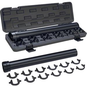 Inner Tie Rod Removal Tool Master Inner Tie Rod Tool Set with 12 Crowfoot Adapters 1/2 Inch Drive Tube for Tie Rod Removal and Installation(Black)
