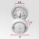 Kidde Hardwired Kidde App Enabled Smart Smoke Detector with AA Backup Battery, Interconnected Alarm