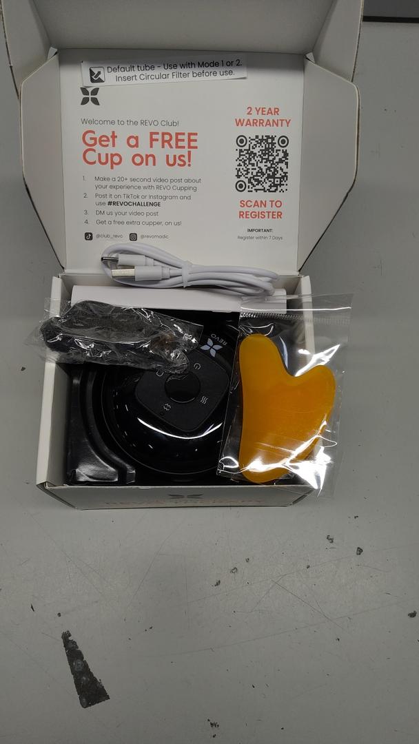 REVO The Original 4in1 Smart Cupping Therapy Massager, Red Light Therapy for Targeted Pain Relief, Knots, Aches, Muscle Soreness, Circulation & Tighter Skin, Portable Cupping Kit