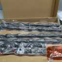 Vintage Small End Table, 21.9 Inch Wood Couch Side Table, Corner Table with Storage Shelf, 2-Tier Nightstand, for Small Space, Bedroom, Living Room and Couch (Black)