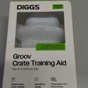 Diggs Groov Crate Training Aid for Puppies and Nervous Dogs Calming Lick Mat for Crate Training & Separation Puppy Enrichment Toy with Freezer Shell BPA-Free (Ice)