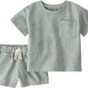 Little Planet By Carter's Unisex, Baby 2-Piece Shorts Set Made With Organic Cotton, 12M