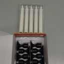 PChero 10 PCS Window Candles with Dusk to Dawn Sensor, 7.2" Flameless Taper Candles Battery Operated with Black Holders, LED Candle Sticks Christmas Window Lights for Home Christmas Holiday Decor