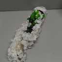 Siyaluens 12Pcs Artificial Wisteria Hanging Flowers, 3.6Ft/Pcs White Fake Wisteria Garland for Wedding Party Home Garden Indoor Outdoor Decoration