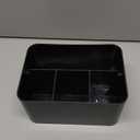 BYUNER Portable Shower Caddy Dorm: Bathroom Caddy Organizer with Handle and Adjustable Dividers,Plastic Shower Basket for Toiletry,Makeup,Vanity,Shower Storage Tote for College, Cleaning Caddy, Black