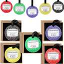 Geelin 5 Sets Teacher Week Appreciation Gift with Boxes Composition Notebook Acrylic Ornament with Hanging Ribbon for Teacher Book Club Book Lover Employees Coworker Staff