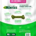 Minties Dog Dental Bone Treats, Tiny/Small Dental Dog Treats, 5-25 lbs, Clean Teeth, Fight Bad Breath, Removes Plaque and Tartar, 120 Count