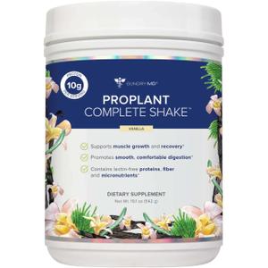 Gundry MD Pro Plant Complete Shake High-Fiber Plant Protein Blend, 20 Servings (Vanilla) (MFG Date: 10/01/2024)