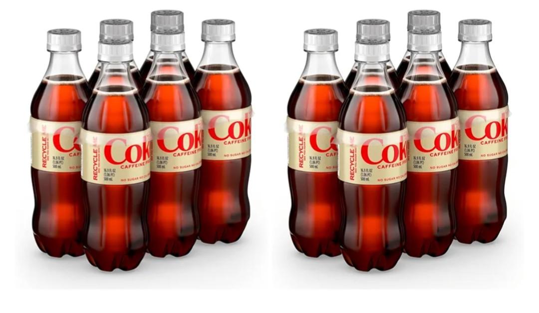 Diet Coke Caffeine Free Soda | 16.9 fl oz | 18 Pack | Soft Drink, BB : Dec 08/2025