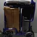 Medline Basic Aluminum Transport Chair with 19" Wide Seat, Full-Length Armrests, Detachable Footrests, 8" Wheels, 300 lbs Weight Capacity