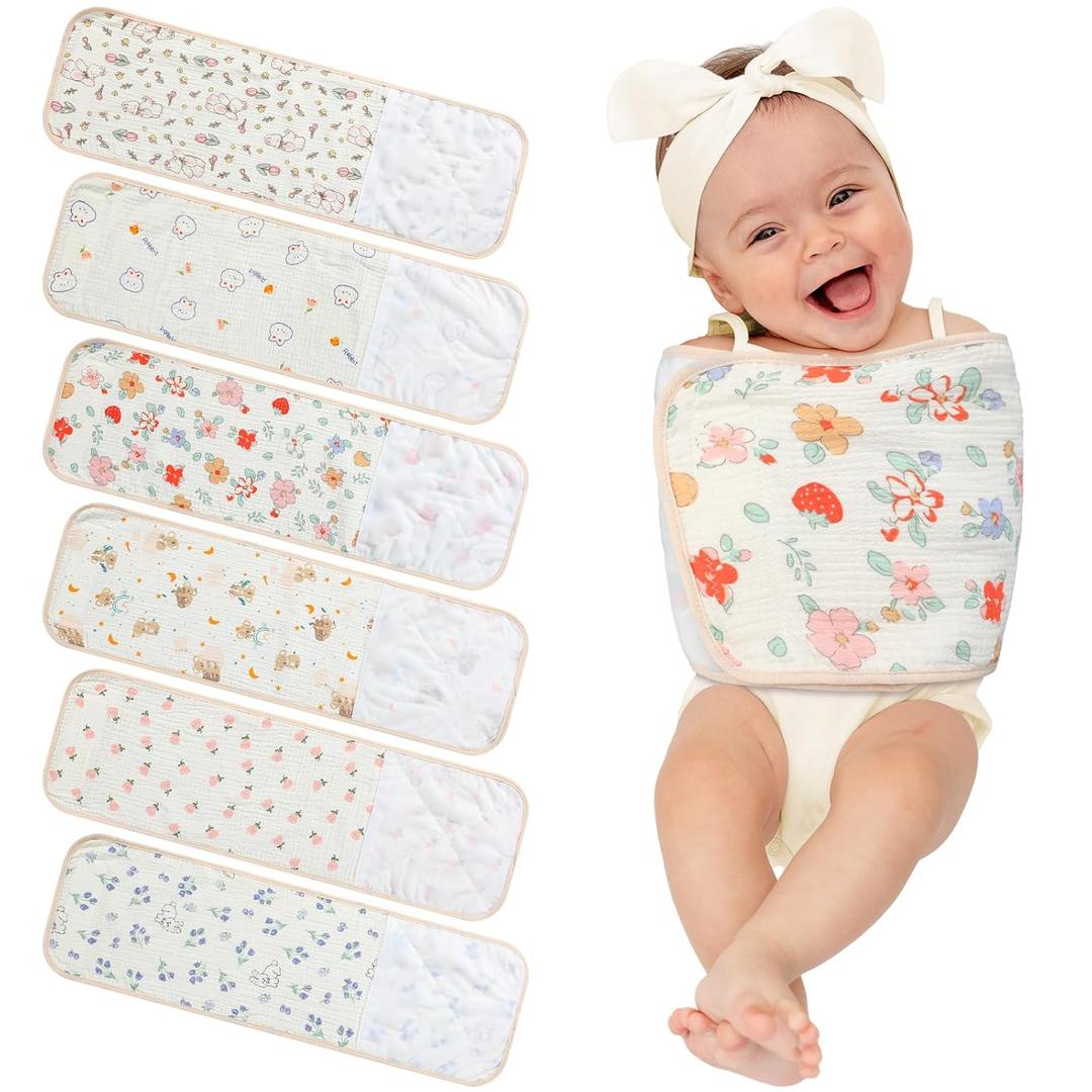 6 Pcs Newborn Snuggle Strap Adjustable Arms Swaddle Band Baby Belly Band Arms Safe Swaddle Sleep Wrap Blanket for Newborn Infant Boy Girls (Flower and Animal Style)