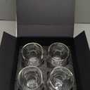 Kitchables Double Wall Glass Coffee Mugs Set of 4, 8oz - Insulated Clear Glass Coffee Mugs for Cappuccino, Latte, Tea, Espresso - Latte Cup - Tazas Para Cafe