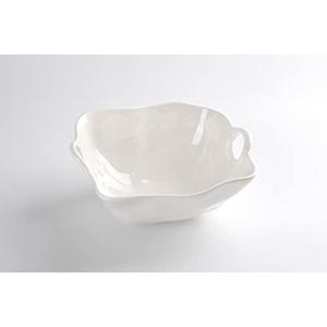 Pampa Bay Shatterproof Melamine Large Bowl, 10.3 Inch, Food, Freezer, Dishwasher Safe, White