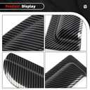 Out-Channel Window Rain Guards for Chevy Silverado/GMC Sierra 1500 2019-2025 Crew Cab - Carbon Fiber Pattern Window Deflectors Vent Visors for 2025 Silverado 1500, 4 Full-Size Doors