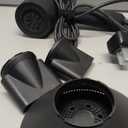 Slopehill Professional Ionic Hair Dryer, Powerful 1800W Fast Drying Low Noise Blow Dryer with 2 Concentrator Nozzle 1 Diffuser Attachments for Home Salon Travel (Black)