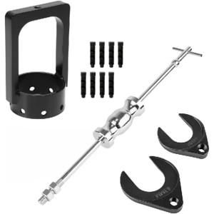 CV Axle Shaft Puller Tool Kit with 63mm 48mm CV Joint Fork Adapter, UTV/ATV CV Axle Removal Tool，Heavy Duty Axle Puller with Slide Hammer for Cars, Trucks, ATV & UTV
