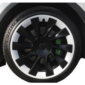 Wheel Rim Protector for Tesla Model Y 20 Inch Induction Wheels All-in-one Car Tire Trim Rings Rim Case Hubcaps Wheel Cover 2020-2024 Model Y Accessories